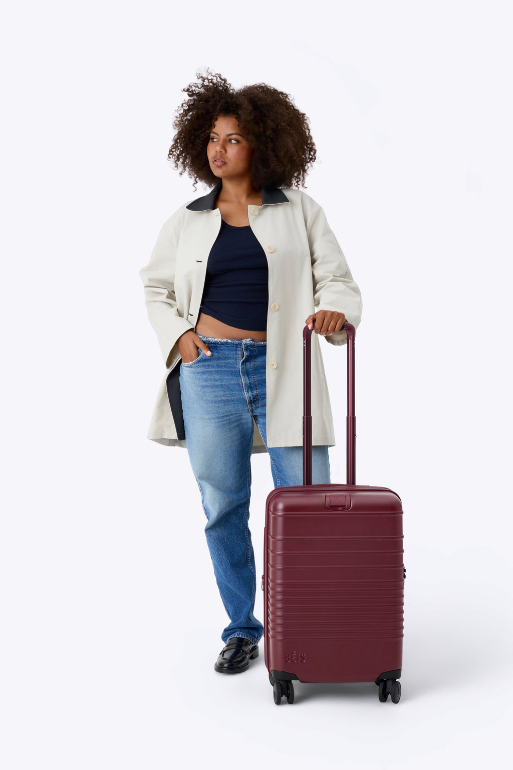 Resale The Carry-On Roller in Burgundy