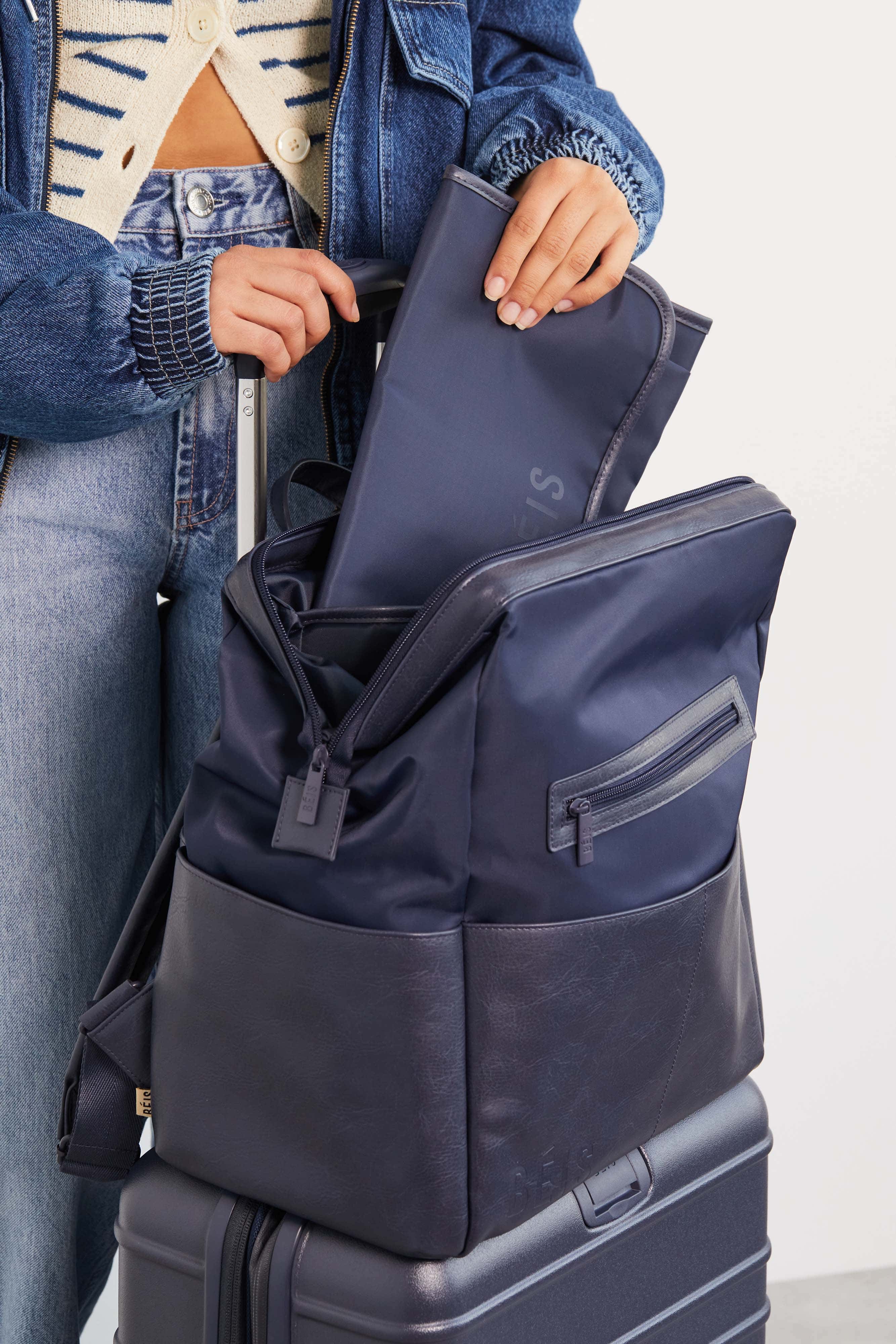 Resale The Backpack Diaper Bag in Navy
